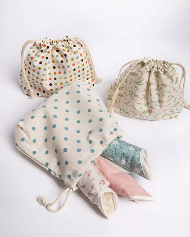 hannahpad wetbags with rolled up hannahpads