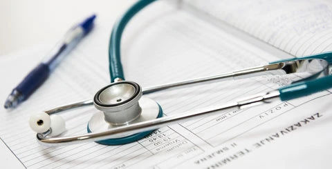 Close up of doctor equipment