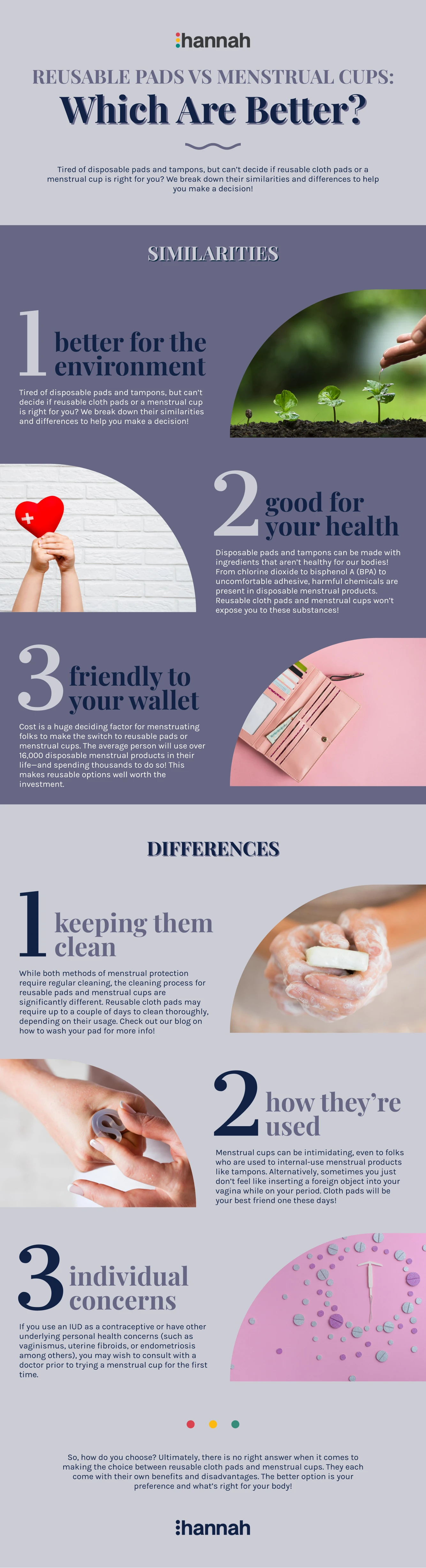 Reusable Pads vs Menstrual Cups